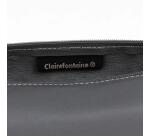 CUIR TEINTE Trousse ronde Ø5,5 x 22 cm - Gris