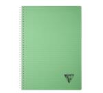 Cahier reliure intégrale Linicolor ESSENCE A4 100 pages grands carreaux couverture plastique polypropyène rainuré - Assortis