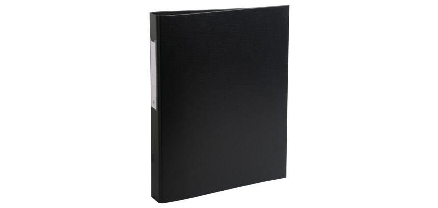 Classeur rembordé polypropylène 2 anneaux ronds de 25mm sur 3eme de couverture