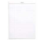 Bloc agrafé Rhodia N°18 21x29,7 cm 80 feuillets ligné avec marge 80g - Blanc