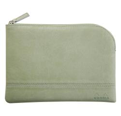 Rhodiarama pochette zippée en simili cuir - taille M (16x22 cm)