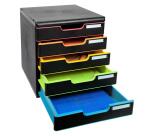 Cassettiera Modulo Black Office 5 cassetti chiusi