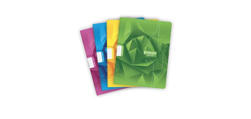 Cahier piqué 7000 17x22 cm 32 pages grands carreaux 70 g - Assortis