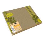 Barquette de 400 sets de table papier gaufré recyclé 80g/m2, Nature - Format 30x40cm - Nature