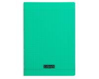 Cahier piqué 8000 POLYPRO A4 140 pages grands carreaux 90 g - Vert