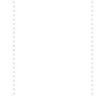 1000 feuilles de listing blanc 240x11 1pli microperforations 4 côtés Bandes Caroll Détachables Papier Clairalfa 80g - Blanc