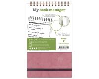 My.task.manager Age Bag bloc de bureau reliure intégrale en-tête 12x20 cm 250 pages détachables réglure DOT au verso - Rose antique