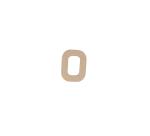 Lettre O kraft 20cm - Kraft