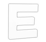 Petite lettre E 12cm - Blanc