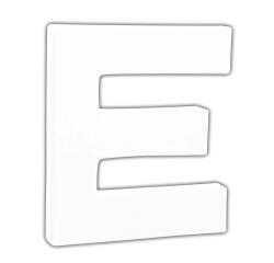 Petite lettre E 12cm - Blanc