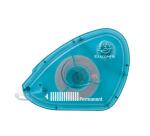 Adhesivo doble cara (expositor de 6) 10x7 cm - Rollo de 13 m - Turquesa