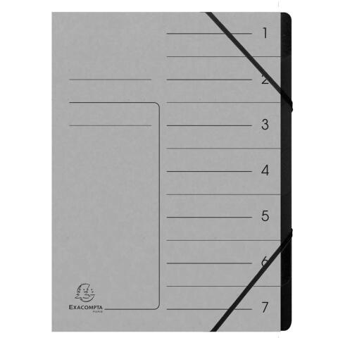 Clasificadores grapados en el lomo Con gomas, grapados - Tamaño: 24,5x32 cm para: A4 - Gris
