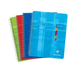 Cahier de textes reliure intégrale 17x22cm 144 pages grands carreaux Couleur aléatoire - Assortis