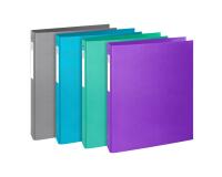 Classeur rigide 4 anneaux 30mm Teksto - A4 - Couleurs assorties
