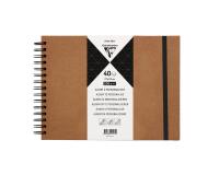 Album à personnaliser de 40 feuilles 200g/m2 au format 27x20cm - Kraft