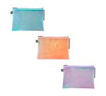 Pochette à fermeture éclaire en plastique souple Candy Tidy - A5 - Couleurs assorties
