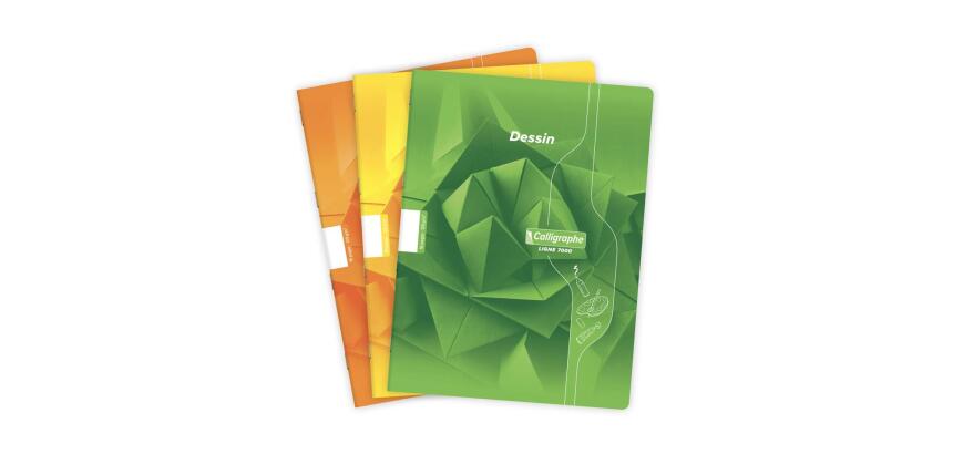 Cahier Dessin scolaire piqué 7000 24x32 cm 16 pages uni 120g - Assortis