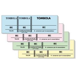 Tombolablok met 3 luiken in kleur 4,8x15 cm - Geassorteerd