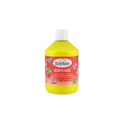 ACRYLIQUE MATE 500 ML JAUNE PRIMAIRE - Jaune