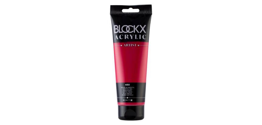 Peinture acrylique fine tube 250ml - Rouge de Naphtol