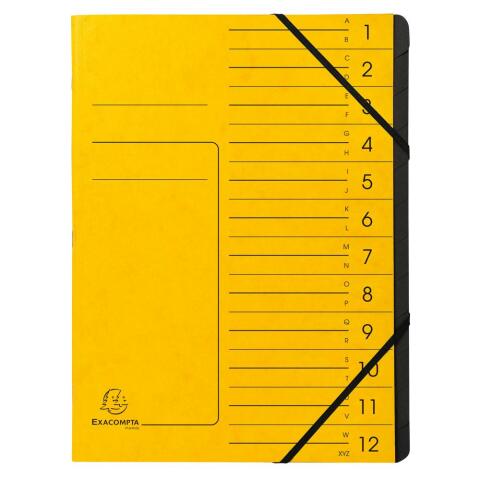 Clasificadores grapados en el lomo Con gomas, grapados - Tamaño: 24,5x32 cm para: A4 - Amarillo