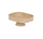 Plateau sur pied rectangulaire 16x14x7cm - Kraft
