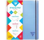 Linicolor FRESH, PROACTIV'BOOK mit Doppelspirale 22,5x29,7 cm, 80 Blatt 90g kariert mit Rand, Einband aus gerilltem Polypropylen - Sortiert