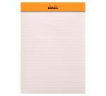 Bloc agrafé Rhodia le R N°16 14,8x21 cm 70 feuillets ligné 90g - Noir