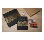 Livre d'or 100 pages tranche or Aramy - Noir