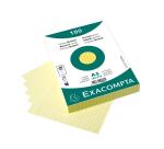 Fichas de cartulina bristol 205 g/m2 - Rayado - 148x210 mm - Amarillo