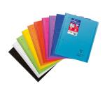 Cahier reliure intégrale enveloppante Koverbook A4+ 160 pages ligné sans marge détachables perforé 4 trous couverture polypropylène transparent - Assortis