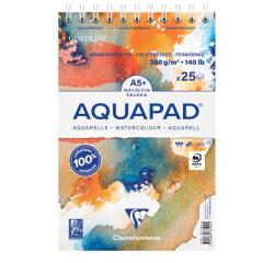 Aquapad bloc reliure intégrale 25F A5+ 300g