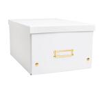 Cajas de almacenamiento NeoDeco - 29x38x19 cm, A4+ - Blanco