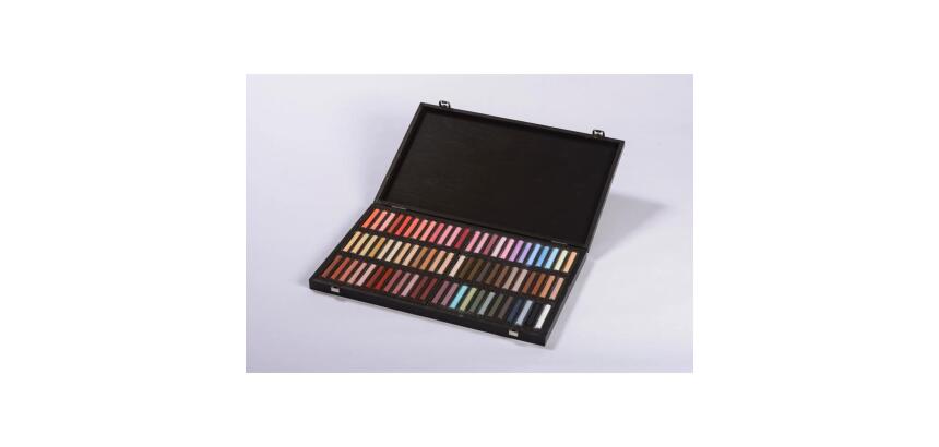 Coffret bois 72 Pastels - Portait