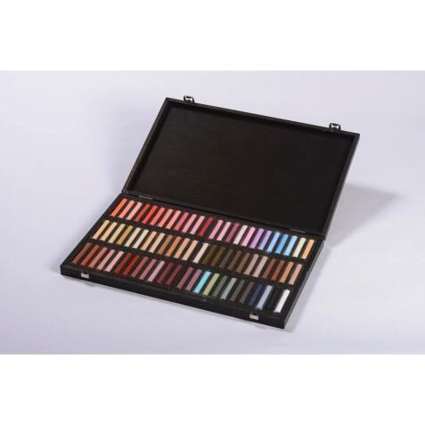 Coffret bois 72 Pastels - Portait