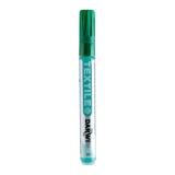 DARWI Marqueur Peinture Textile Opaque Pointe Conique Fine 2mm - Vert sapin