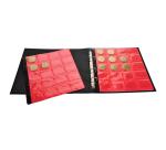 Classeur de collection pour 100 médailles souvenirs - 24,5x25 cm - Bleu marine