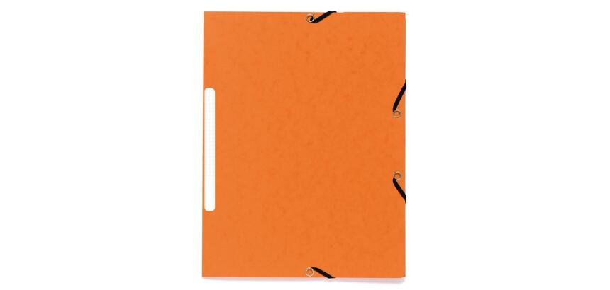 Chemise à élastiques 3 rabats carte marbrée recyclée 355g/m2 - A4