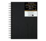 Goldline carnet spiralé 50F A5 140g portrait - Noir