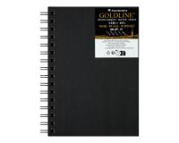 Goldline carnet spiralé 50F A5 140g portrait - Noir