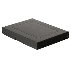 Caja de almacenamiento PureBox Negro de Exacompta A4 24 x 32 x 4cm de alto