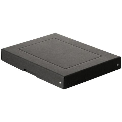 Caja de almacenamiento PureBox Negro de Exacompta A4 24 x 32 x 4cm de alto
