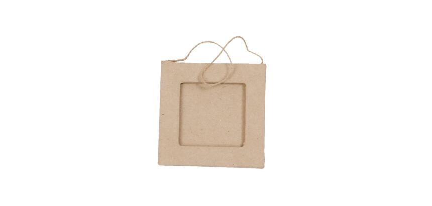 Mini cadre carré 8x8cm - Kraft