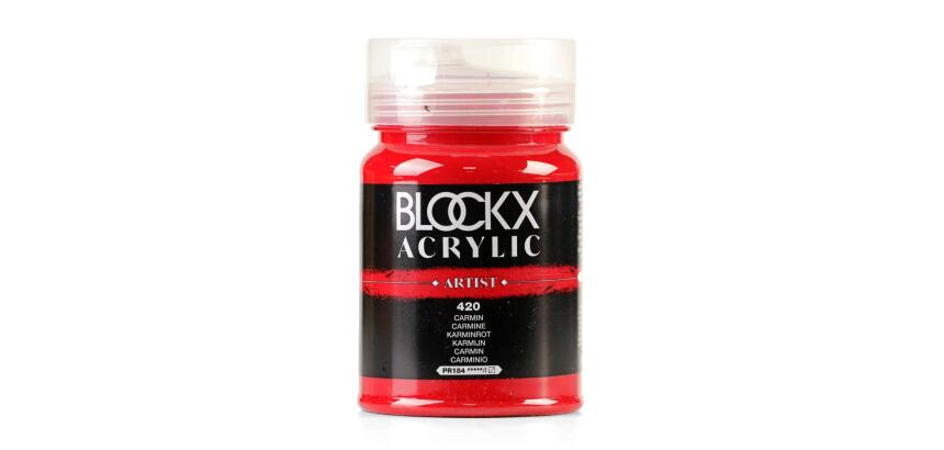 Peinture acrylique fine pot 500ml - Carmin
