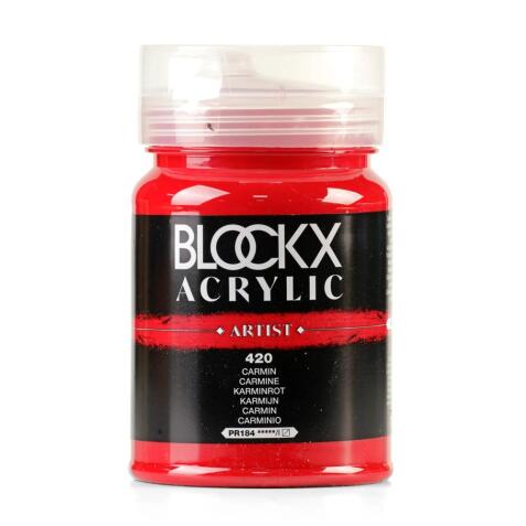 Peinture acrylique fine pot 500ml - Carmin