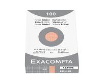 Box of 100 record cards - squared 105x148mm - Orange
