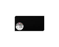 Paquet de 25 cartes pliées Pollen 106x213mm 210g/m² - Noir