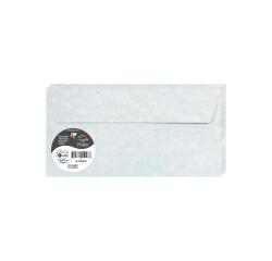 Pollen Marbled Envelopes - 110x220mm - Pack of 20 - Blue marble