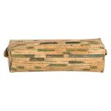 LIÈGE Trousse rectangulaire certifiée VEGAN 21x6x5 cm végétal
