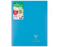 Cahier piqué Koverbook 24x32 cm 96 pages grands carreaux couverture polypropylène opaque 100% recyclé